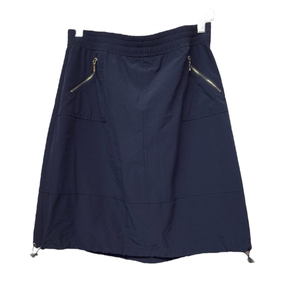 Zenergy Blue Knee-Length A-Line Skirt for Work